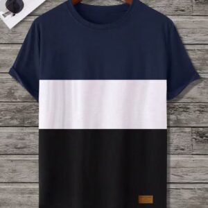 Men's Color-Block Logo Short Sleeve T-Shirt