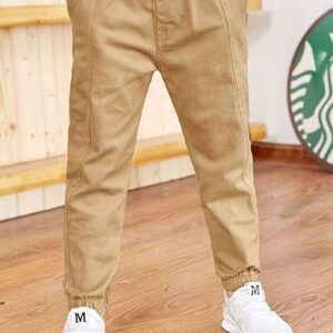 Boys' Casual Slim Fit Cargo Pants