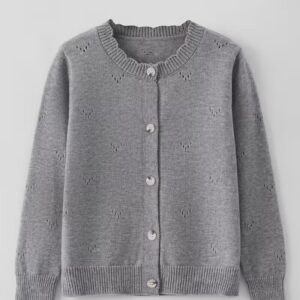 Girls' Button-Up Knit Cardigan