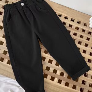 Boys' Casual Solid Color Pants