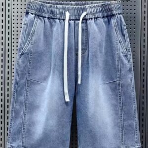 Men's Drawstring Denim Shorts